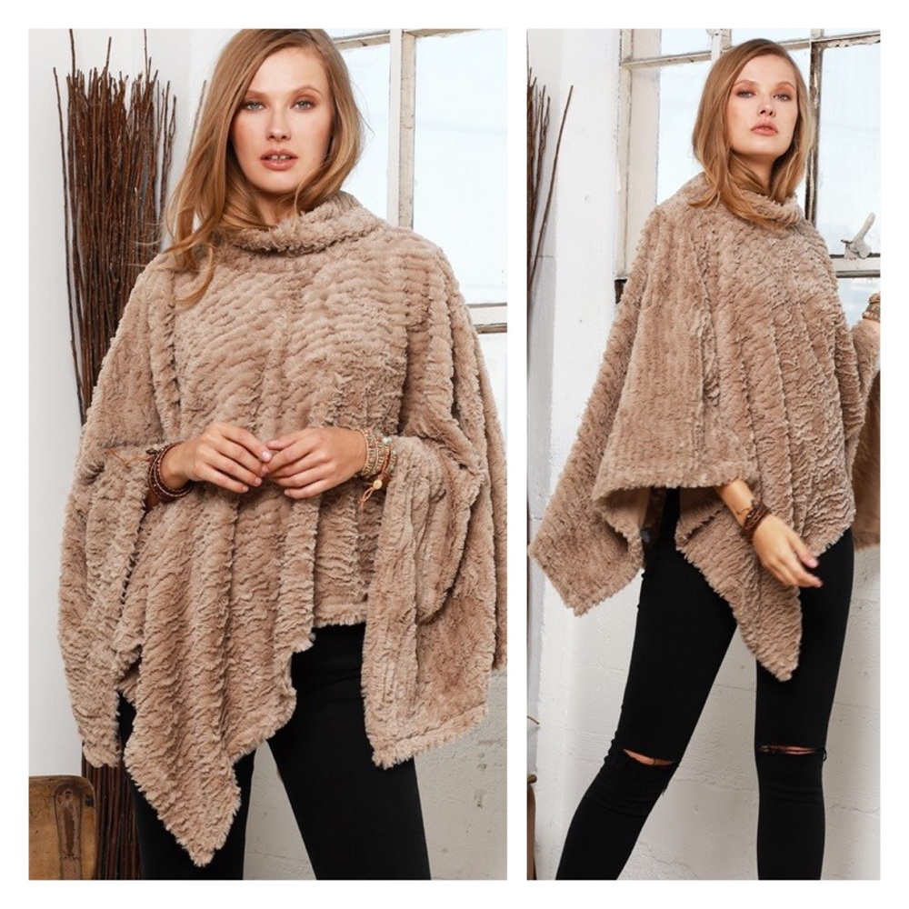 Vegan Fur Poncho